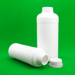 Botella de plástico de agente de disolución blanco HDPE de 500/1000ML con cubierta antirrobo de Boca Grande - Product Image 4