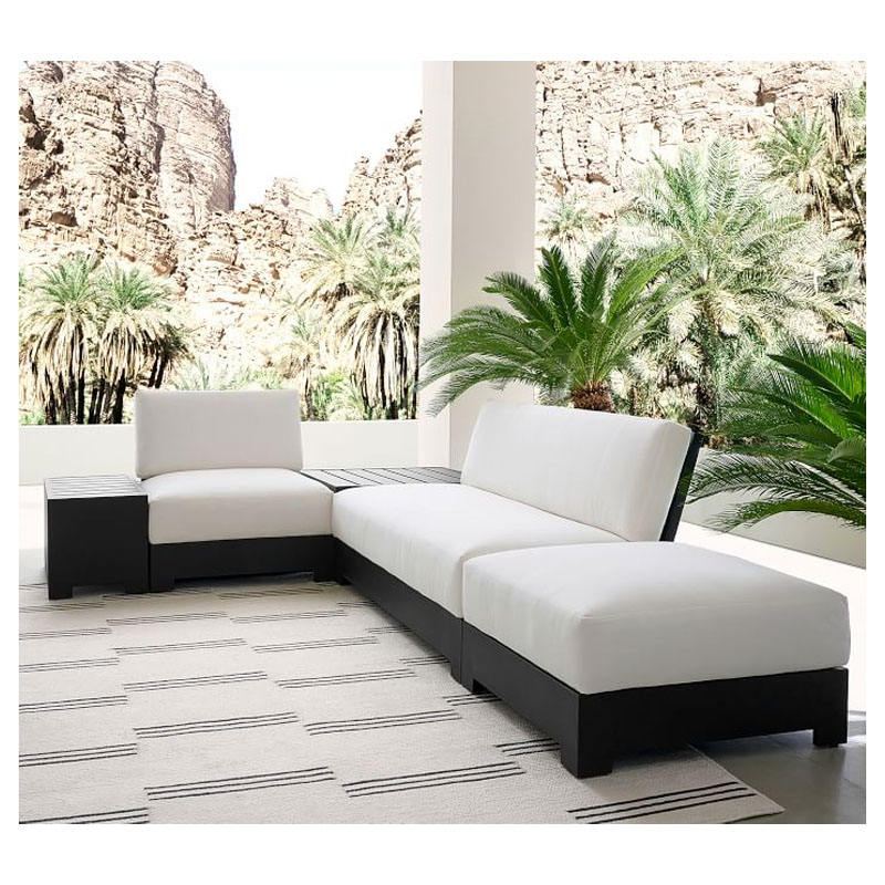 New arrival garden patio furniture  outdoor wholesale aluminum sofa set