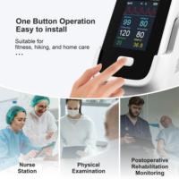 Moniteur patient BERRY PM6100A, moniteur de signes vitaux portable électrique, SpO2, fréquence cardiaque, respiration, pression artérielle, température, ECG