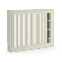 Couvercle de radiateur à étagère résistant à la chaleur peu encombrant avec armoire chauffante étagère décorative en bois pour le stockage de blindage à la maison