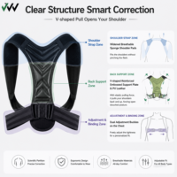 Ceinture correctrice de posture dorsale, dispositif correcteur de posture de grande qualité pour femmes et hommes