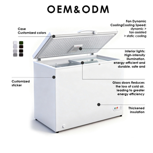 Congelatore orizzontale X-Ming Premium con porta orizzontale, congelamento rapido per macellerie, carne a bassa temperatura. - Product Image 2