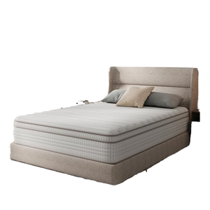 Matelas <span class=keywords><strong>Novilla</strong></span> Queen Twin 10 pouces respirant Euro Top en mélange de coton hybride à ressorts ensachés, mousse à pression réduite, fermeté moyenne - Product Image 1