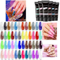 Easy Nails G14 SANS HEMA/DI-HEMA Gel Poly LED Pailleté pour Ongles Français, Non Toxique, Végan, Écologique, Tenue 3-4 Semaines