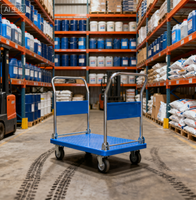 Chariots de manutention à rouleaux fabriqués en usine, divers matériaux, tailles personnalisées, capacités de charge robustes, utilisation pour le shopping, efficaces