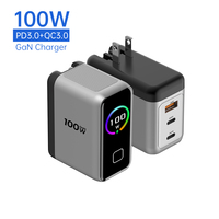 Chargeur rapide GaN PFC 100W TOMMOX avec câble, adaptateur multiport AI, chargeur PPS en vrac pour Macbook, ordinateur portable, tablette, ordinateur, PC