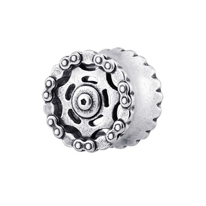 Piercing Stories Acier Couleur Mode Cuivre Gear Design Boucle D'oreille Tunnel En Laiton Piercing Bijoux - Product Image 6