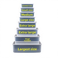 Voedselveilige lunchbox Verdikte transparante plastic luchtdichte koelkastopbergcontainer Draagbare stapelbare antislip fruitbox