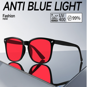<span class=keywords><strong>Gafas</strong></span> de Protección Anti Luz Azul con Lentes Transparentes Cuadradas, <span class=keywords><strong>Gafas</strong></span> para Juegos de Computadora con Filtro de Luz Azul Roja, <span class=keywords><strong>Gafas</strong></span> de Bloqueo de Luz Azul - Product Image 3
