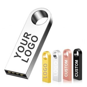 Custom Logo USB Flash Pen Drives Customizable Logo 8GB 16GB 32GB 64GB USB 3.0 Metal 128 GB U Disk <b>Memory</b> Card Memoria <b>Stick</b> - Product Image 1