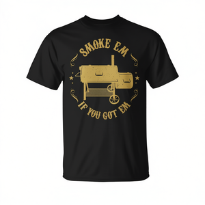 <b>Bbq</b> Pit Reverse Flow Smoker T-Shirt For Men Dad <b>Gift</b> Shirt - Product Image 2