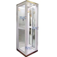 2-4 kat kapalı ve açık elektrikli konut ucuz insan asansörü küçük Dumbwaiter ev asansörü