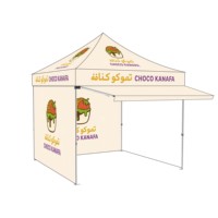 Maxcanopy Gazebo Auvent Pop up Tente 3x3m Pliable Rétractable Tente Logo Personnalisé Imprimé Extérieur 3x3 10x10 Pliable