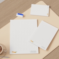 Bloc-notes autocollants personnalisés avec logo, pages intérieures sur mesure, taille ajustable pour cadeau promotionnel d'entreprise