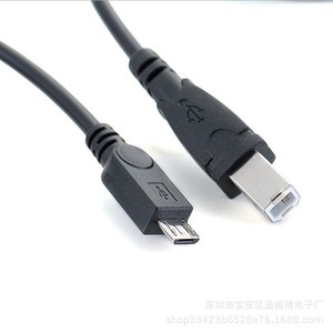 Micro Usb Otg Cable For Android <b>Phone</b> Tablet <b>Printer</b> Electronic Piano App Data Transfer Pure Copper Conductor Plastic Material - Product Image 1