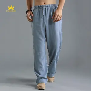 Celana luar ruangan modis kustom pria, desain unik elastis untuk pergerakan mudah