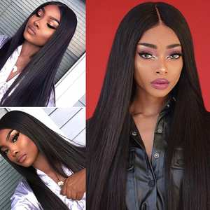 Perruques Lace Front 13x4 en Cheveux Humains Naturels à 100% avec Ligne de Cheveux Naturelle pour Femmes Noires, 30 Pouces de Long, Cheveux Brésiliens Remy Lisses - Product Image 6