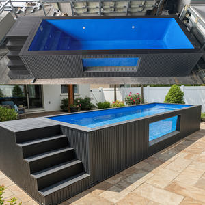 Piscina Elevada de Lujo para Familia con Ventana de Cristal, Jardín en Azotea y Estructura de Fibra de Vidrio - Product Image 2