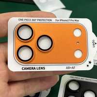 Film de protection d'objectif d'appareil photo en verre métallique AG monobloc, très vendu, pour iPhone 17 Pro Max (film d'objectif arrière)