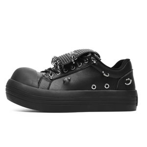 Sneakers personnalisées avec clous pour les lèvres et <span class=keywords><strong>piercing</strong></span> pour <span class=keywords><strong>la</strong></span> langue, sneakers punk <span class=keywords><strong>en</strong></span> métal, chaussures de course pour hommes entièrement personnalisables - Product Image 4