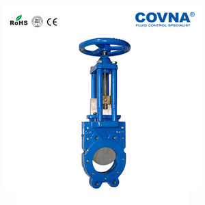 Válvula de cuchilla industrial de acero inoxidable o hierro fundido con bridas tipo Lug para lodos - Product Image 3
