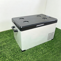 便携式25L 30L迷你户外野营冰箱汽车用12V 24V交流电车载冰箱适用于酒店房车汽车冰柜电动电源