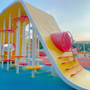 Personalizado grande al aire libre sin alimentación equipo de juego <span class=keywords><strong>Netflix</strong></span> Marco de escalada <span class=keywords><strong>interactivo</strong></span> Parque de Atracciones poste de escalada - Product Image 5