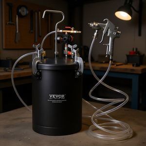 Réservoir de peinture sous pression Vevor 15L avec pistolet et manomètre pour peinture professionnelle - Product Image 2
