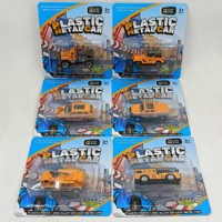 Mini-voitures miniatures en métal à rétrofriction, ensemble de véhicules militaires, de course, de karting, de bus, de pompiers, de police et de camions d'ingénierie pour enfants, vente en gros