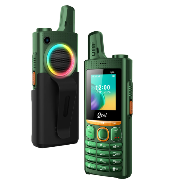 QTEL GSM Phone with Dual SIM Card FM Radio 2000mAh Battery Back Clip 0.3MP Camera Spanish/German/French Languages