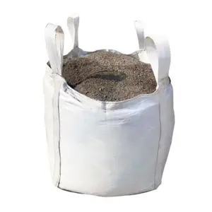 Sacs de grande capacité imperméables et résistants, sacs en vrac pour déchets de chantier, <span class=keywords><strong>gravats</strong></span>, jardin, gravier gris, <span class=keywords><strong>sac</strong></span> de stockage en vrac, <span class=keywords><strong>sac</strong></span> de déchets de construction, Fibc - Product Image 1