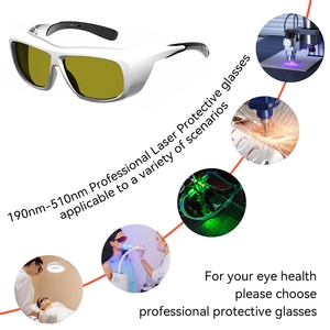 Gafas de protección láser certificadas 190-510nm OD6 450nm Anti luz azul para máquina de diodo láser Gafas DE SEGURIDAD láser Lentes - Product Image 5