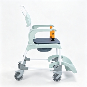 Factory Wholesale Bathroom Bathing Lift Chair <b>Plastic</b> PP Commode <b>Wheel</b> Chair Portable Toilet Patient Chair for Elderly Disabled - Product Image 3