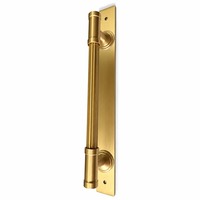 Poignée droite DoorShine pour réfrigérateur, armoire, placard – Poignée de tirage professionnelle en laiton moleté pour réfrigérateur, bouton de porte intérieur en cuivre doré