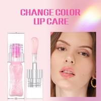 Brillant à Lèvres de Marque Privée OEM Vegan Liquide Imperméable Huile pour les Lèvres au Beurre Peptide de Marque Privée