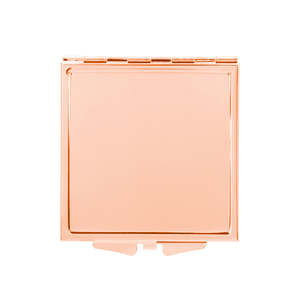 Mini Square Blank Compact Mirror 6cm Electroplated HD Double Sided Folding Pocket Metal Makeup Mirror - Product Image 1