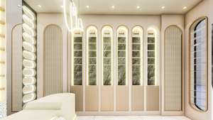 CIRI Custom Vintage Style Wooden Perfume showcase Nostalgic Perfume Shop Wooden Paint Display <strong>Shelf</strong> - Product Image 5