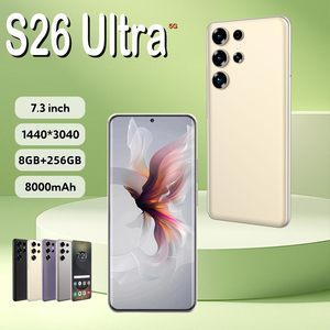Chất Lượng Tốt Thời Trang S26 Siêu Điện Thoại Thông Minh 8GB + 256GB Mở Khóa Thẻ Kép 7.3 Inch Màn Hình Điện Thoại Di Động Nhà Máy Giá - Product Image 2