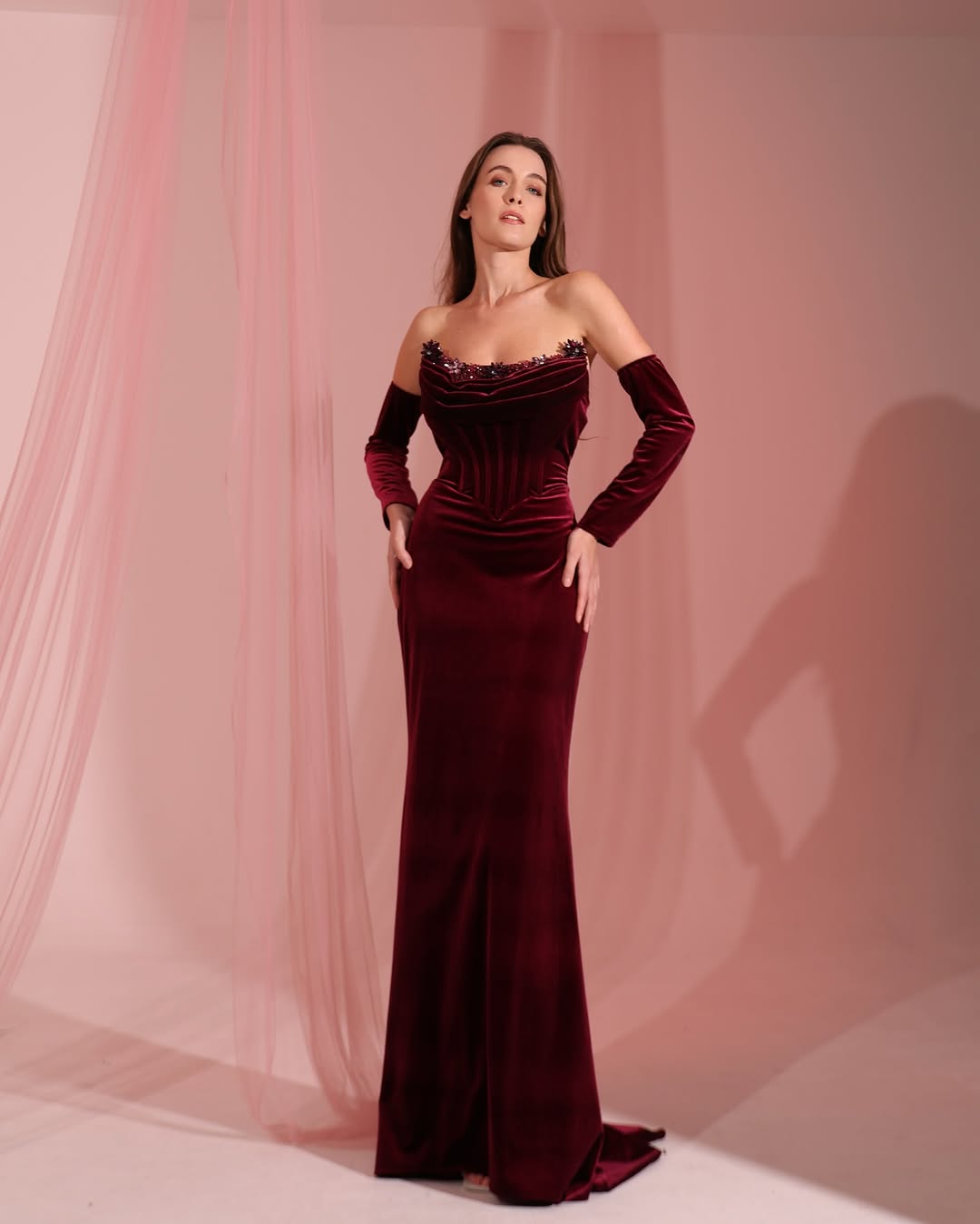 burgundy off the shoulder bodycon dress Helena Kaftan Maxi Dress Off Shoulder | Red Burgundy Kaftan Dress | Beach  Wedding Guest Dress