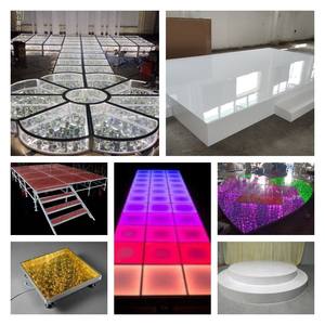 Olaylar malzemeleri açar düğün dekorasyon beyaz taşınabilir düğün sahne çift yuvarlak Platform sahne - Product Image 5