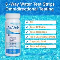 Bandes de test chimiques pour piscine, très vendues, 6 niveaux de chlore, pour spa et piscine