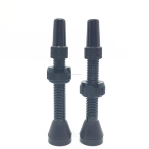Kit tubeless pour vélo VTT, vélo <span class=keywords><strong>de</strong></span> route, <span class=keywords><strong>BMX</strong></span>, valves tubeless avec capuchon fonctionnel - Product Image 2