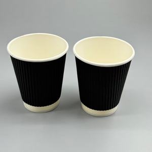 Gobelet en papier jetable blanc à paroi simple, enduit de PE, impression de logo personnalisé, 6-20 oz, pour café, thé, boissons à emporter - Product Image 3