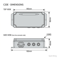 Boîtier de commande d'actionneur linéaire à triple moteur Saint Wing C33E 300W pour bureau debout d'angle en L à 3 moteurs