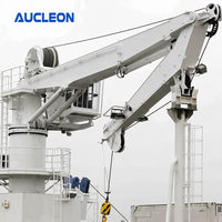 CE MOQ ODM Grue de pont marine hydraulique compacte à flèche articulée 1,5T 12m 25m DNV pour yachts, barges et applications marines