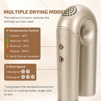 Sèche-cheveux professionnel 110 000 tr/min, sèche-cheveux ionique, léger, portable, pliable, sèche-cheveux à air chaud, idéal pour un cadeau