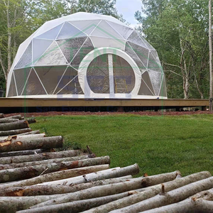 Tenda a Cupola Glamping da 6M in PVC e 8M di Diametro, Impermeabile, con Isolamento in Cotone e Struttura in Acciaio per Campeggio e Resort all'Aperto - Product Image 2