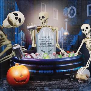 Seau isotherme gonflable en PVC en forme de pierre tombale pour Halloween - Pliable et portable - Product Image 5