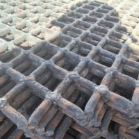 Grille en treillis soudé à ouvertures fixes, surface plane, panneau robuste résistant à l'usure pour installation de criblage de pierres concassées