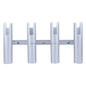 ALASTIN Porte-<span class=keywords><strong>canne</strong></span> à pêche en aluminium 3 maillons 4 tubes Porte-<span class=keywords><strong>canne</strong></span> à pêche mural - Product Image 3